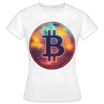 Bitcoin spectaculaire - T-shirt Femme - blanc - Devant - AI Model Female 172 dark (172cm)