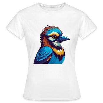 Jay Bird Bunte Kawaii Cartoon Figur Clipart - Frauen T-Shirt - Weiß - Vorne - AI Model Female 172 dark (172cm)