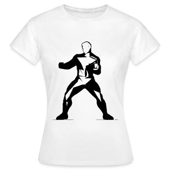 Kickboxing - T-shirt Femme - blanc - Devant - AI Model Female 172 dark (172cm)