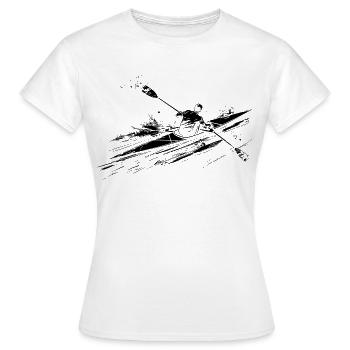 Rameur - T-shirt Femme - blanc - Devant - AI Model Female 172 dark (172cm)