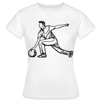 Chapeau melon - T-shirt Femme - blanc - Devant - AI Model Female 172 dark (172cm)