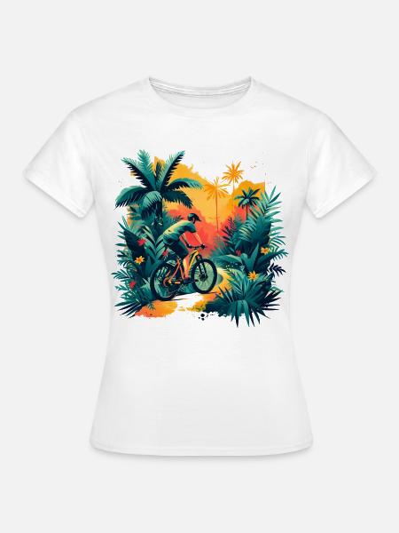 Radfahrer - Frauen T-Shirt - Weiß