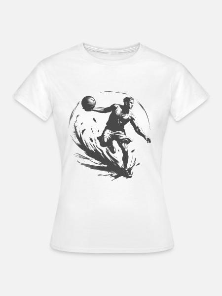 Basketballspieler - Frauen T-Shirt - Weiß