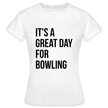 Bowling Bowling Bowling - T-shirt Femme - blanc - Devant - AI Model Female 172 dark (172cm)