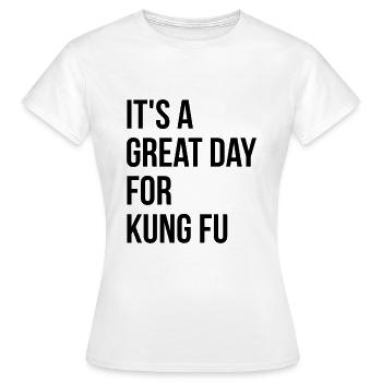 Kung Fu Kung Fu Kung Fu - T-shirt Femme - blanc - Devant - AI Model Female 172 dark (172cm)