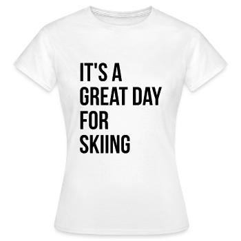 Ski Ski Ski - Frauen T-Shirt - Weiß - Vorne - AI Model Female 172 dark (172cm)