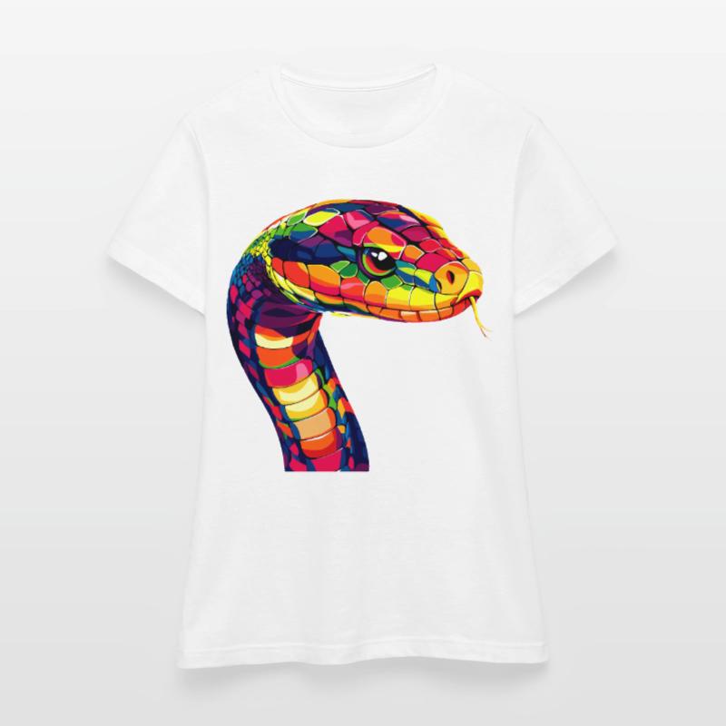 Serpent Python Cobra Mamba Serpent à sonnettes Serpent T-shirt Femme