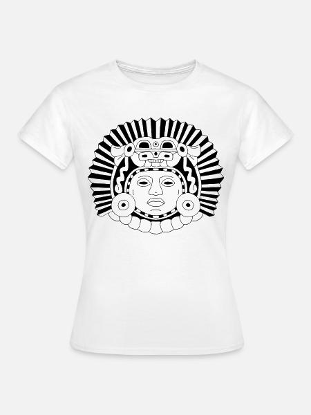 Aztekischer Drachenkönig - Frauen T-Shirt - Weiß