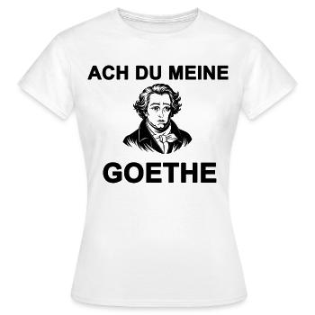 Oh mon Goethe - T-shirt Femme - blanc - Devant - AI Model Female 172 dark (172cm)
