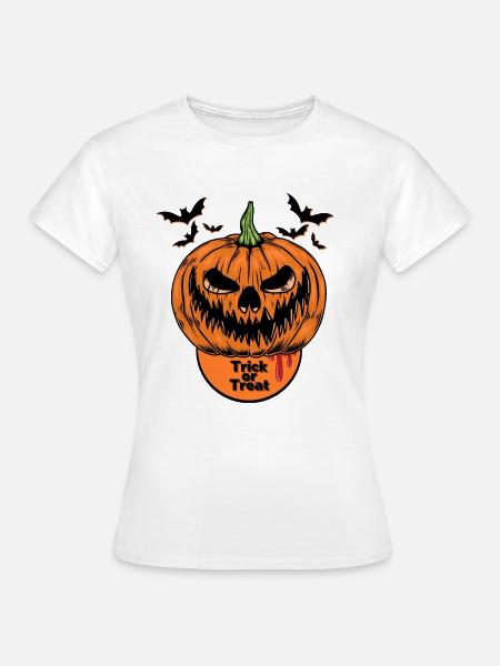 Trick or Treat Halloween - Frauen T-Shirt - Weiß