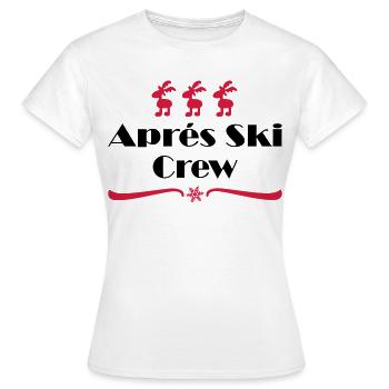 Après-ski - Women's T-Shirt - white - Front - AI Model Female 172 dark (172cm)