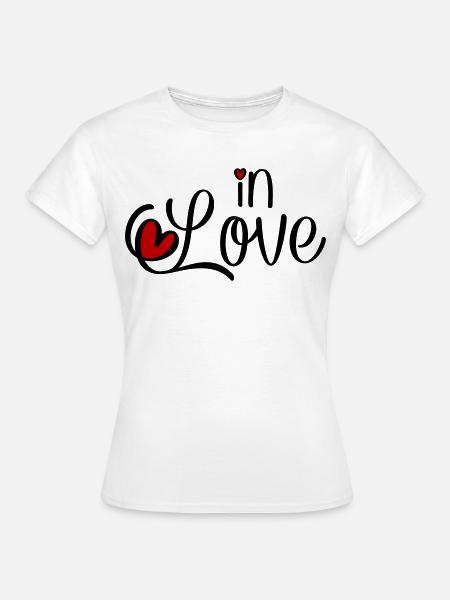Verliebt - Frauen T-Shirt - Weiß