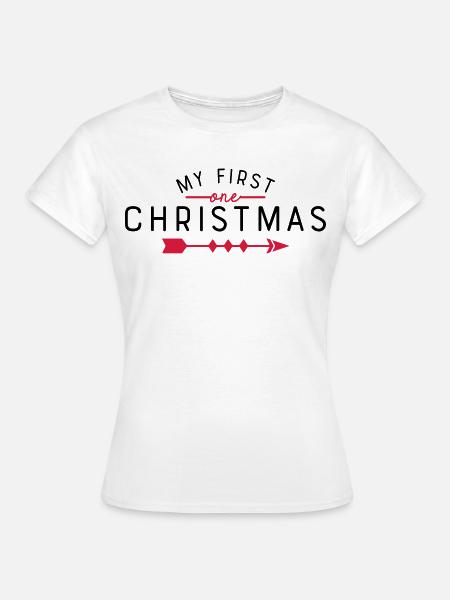 my first Christmas - Frauen T-Shirt - Weiß