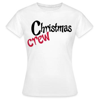 Teamwork zu Weihnachten - Frauen T-Shirt - Weiß - Vorne - AI Model Female 172 dark (172cm)