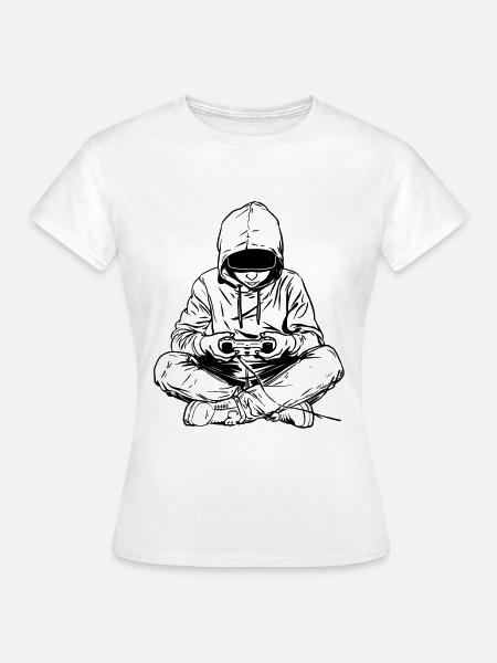 Gamer Grafik - Frauen T-Shirt - Weiß