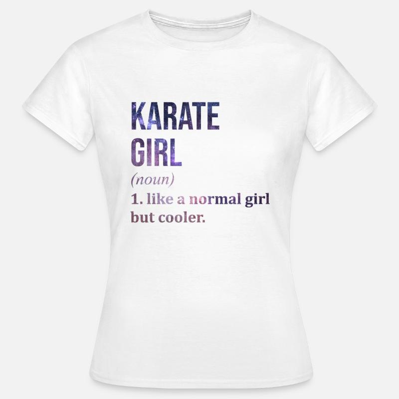 Karate - Dame-T-shirt - hvid
