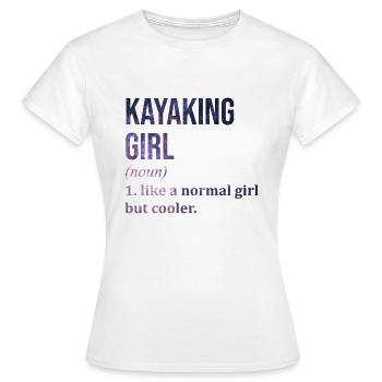 Kayak Kayak Kayak - T-shirt Femme - blanc - Devant - AI Model Female 172 dark (172cm)