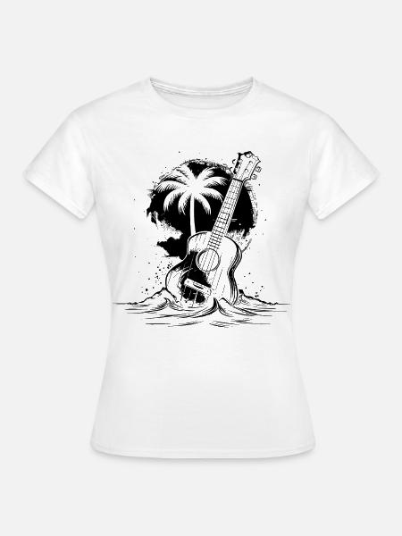 Ukulele - Frauen T-Shirt - Weiß