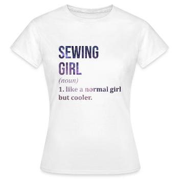 Sewing Sewing Sewing - Women's T-Shirt - white - Front - AI Model Female 172 dark (172cm)