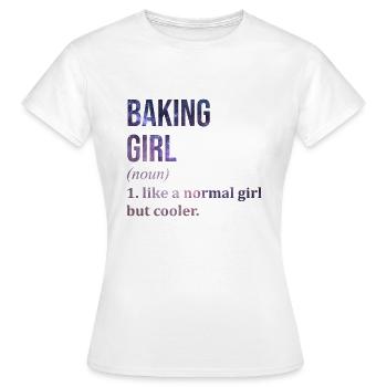 Baking Baking Baking - Women's T-Shirt - white - Front - AI Model Female 172 dark (172cm)