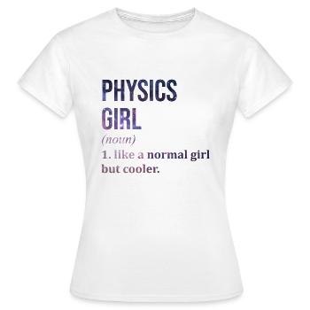 Physics Physics Physics - Women's T-Shirt - white - Front - AI Model Female 172 dark (172cm)