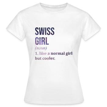 Suisse Suisse Suisse - T-shirt Femme - blanc - Devant - AI Model Female 172 dark (172cm)