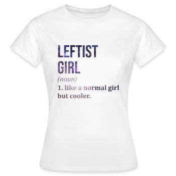 Linke Linke Linke Linke - Frauen T-Shirt - Weiß - Vorne - AI Model Female 172 dark (172cm)