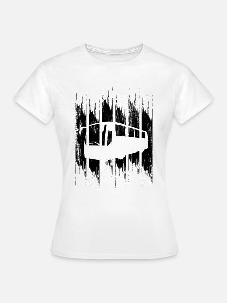 Bus Skizze - Frauen T-Shirt - Weiß