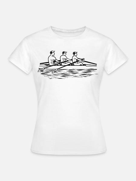 Rudermannschaft Zeichnung - Frauen T-Shirt - Weiß