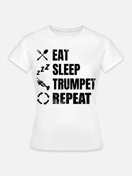 Trompeter Routine - Frauen T-Shirt - Weiß