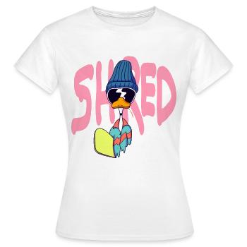Shred - Women's T-Shirt - white - Front - AI Model Female 172 dark (172cm)
