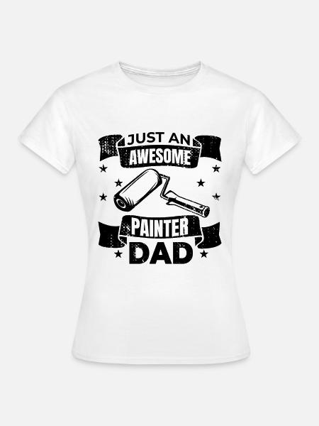 Maler Papa - Frauen T-Shirt - Weiß