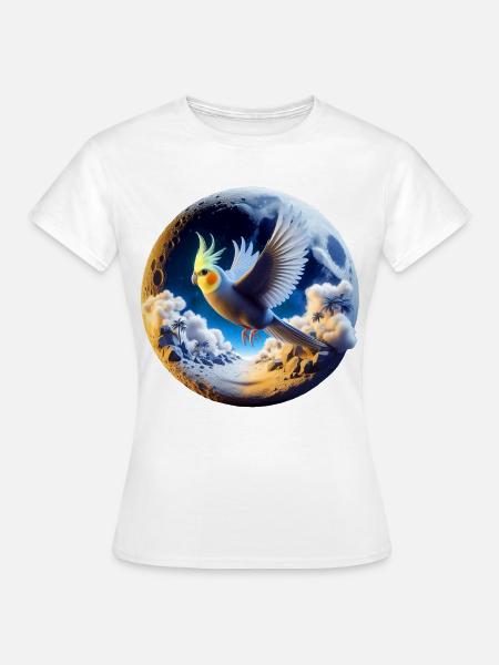 Nymphensittich (22) - Frauen T-Shirt - Weiß