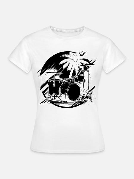 Trapset Zeichnung - Frauen T-Shirt - Weiß
