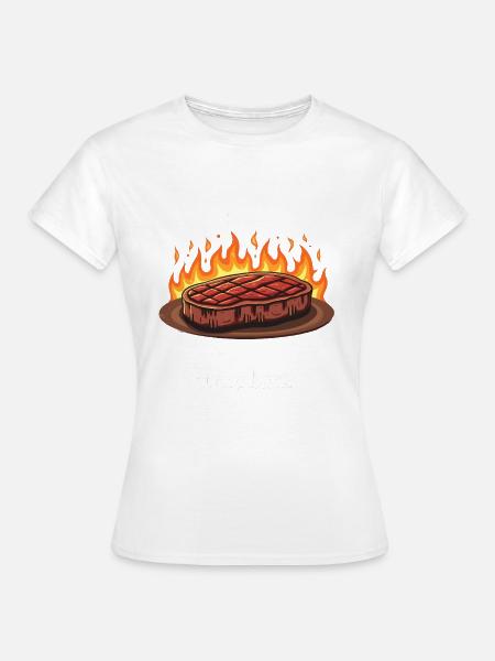 Grill Masterpiece in Progress - Frauen T-Shirt - Weiß