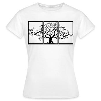 Nature View (Black) - Women's T-Shirt - white - Front - AI Model Female 172 dark (172cm)