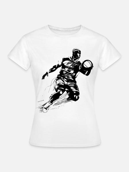 Basketballspieler - Frauen T-Shirt - Weiß