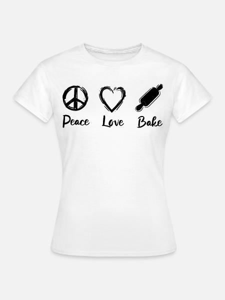 Ich liebe Backen - Frauen T-Shirt - Weiß