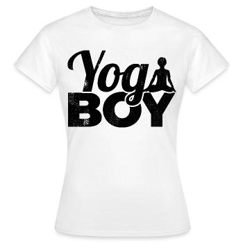Petit Yogi - T-shirt Femme - blanc - Devant - AI Model Female 172 dark (172cm)