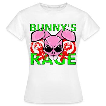 Raging Bunny - Women's T-Shirt - white - Front - AI Model Female 172 dark (172cm)