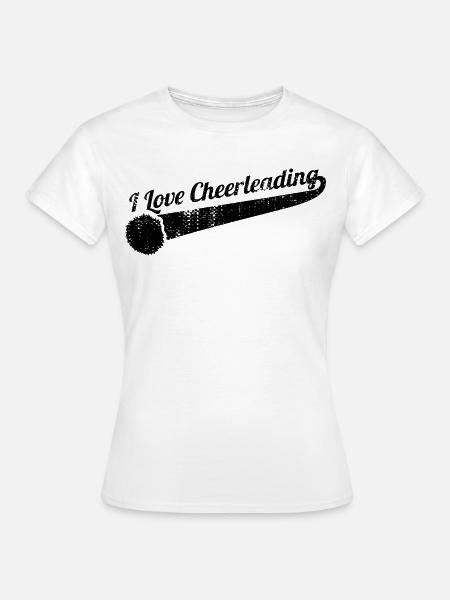 Cheerleading Liebe - Frauen T-Shirt - Weiß