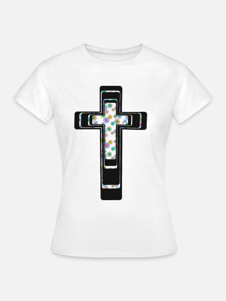 Kreuz Kreuze Kruzifix - Frauen T-Shirt - Weiß