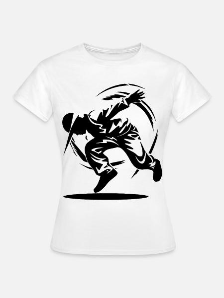 B-Boy Zeichnung - Frauen T-Shirt - Weiß