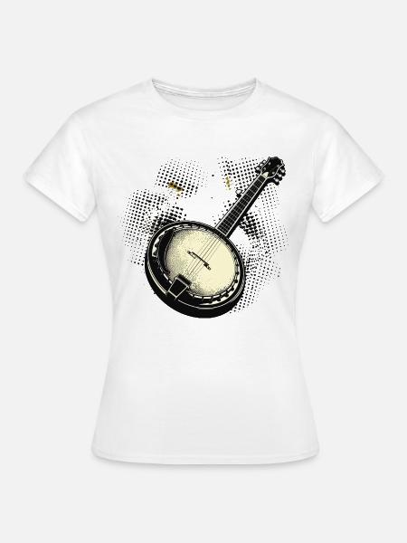 Banjo Grafik - Frauen T-Shirt - Weiß