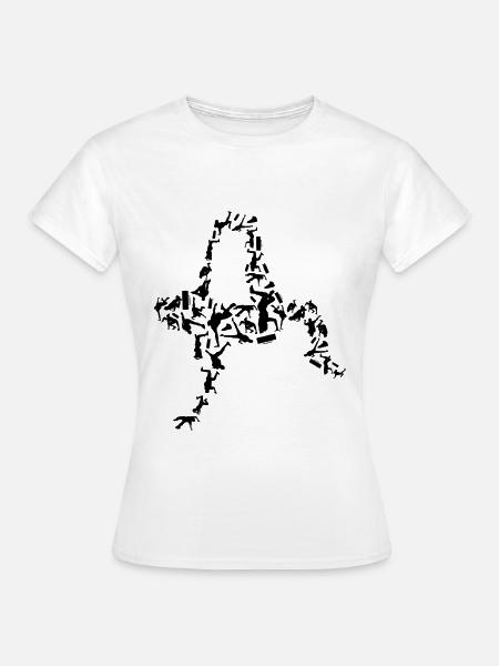 Breakdancer - Frauen T-Shirt - Weiß