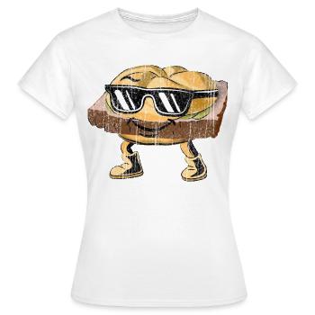 Leberkas Le.Ka.Se.Mi.Gu–charakter mit Sonnenbrille - Frauen T-Shirt - Weiß - Vorne - AI Model Female 172 dark (172cm)