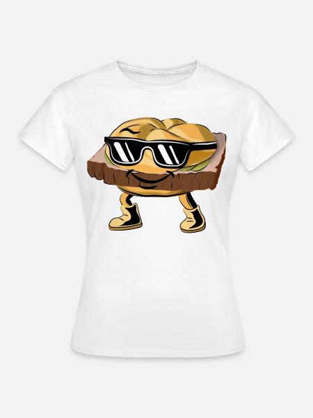 Leberkas mit Style & Attitüde. - Frauen T-Shirt - Weiß