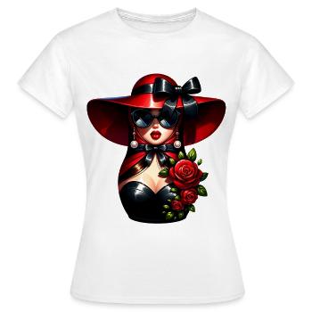 Fille russe ! Matriochka Russe pour Russes - T-shirt Femme - blanc - Devant - AI Model Female 172 dark (172cm)