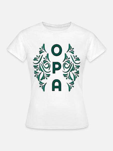 SCHRIFTZUG OPA - GARTEN RENTNER - Frauen T-Shirt - Weiß