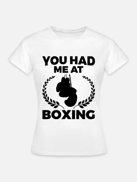 Boxer Witz - Frauen T-Shirt - Weiß